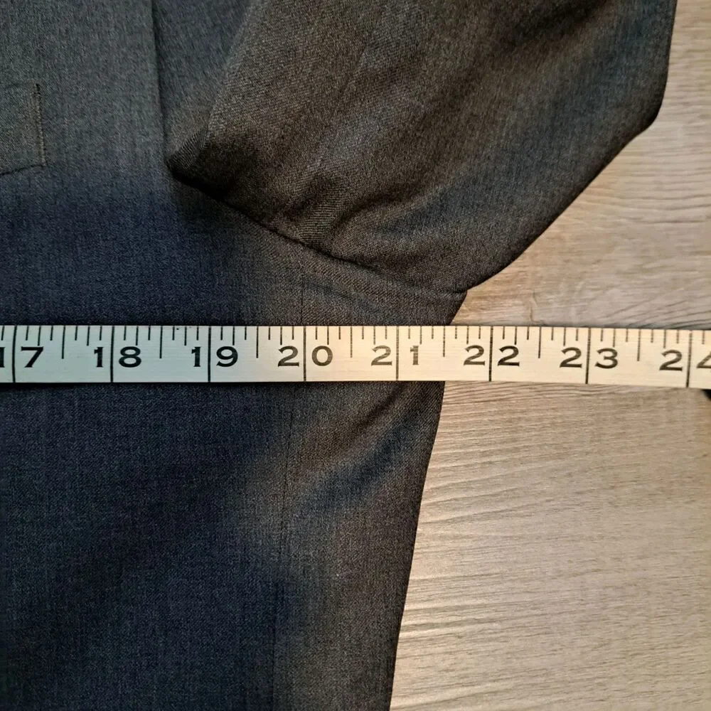 JOS A BANK GORDON Men's Sport Coat Blazer Two Button Gray Twill Wool‎ 42R